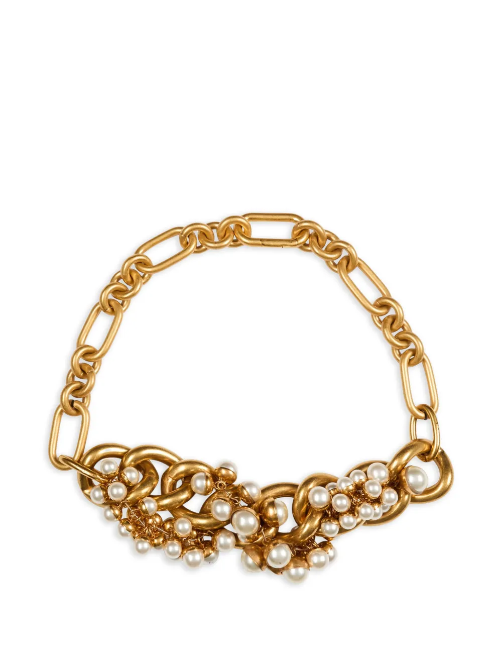 Balmain Collana Sync in ottone e perle - Oro