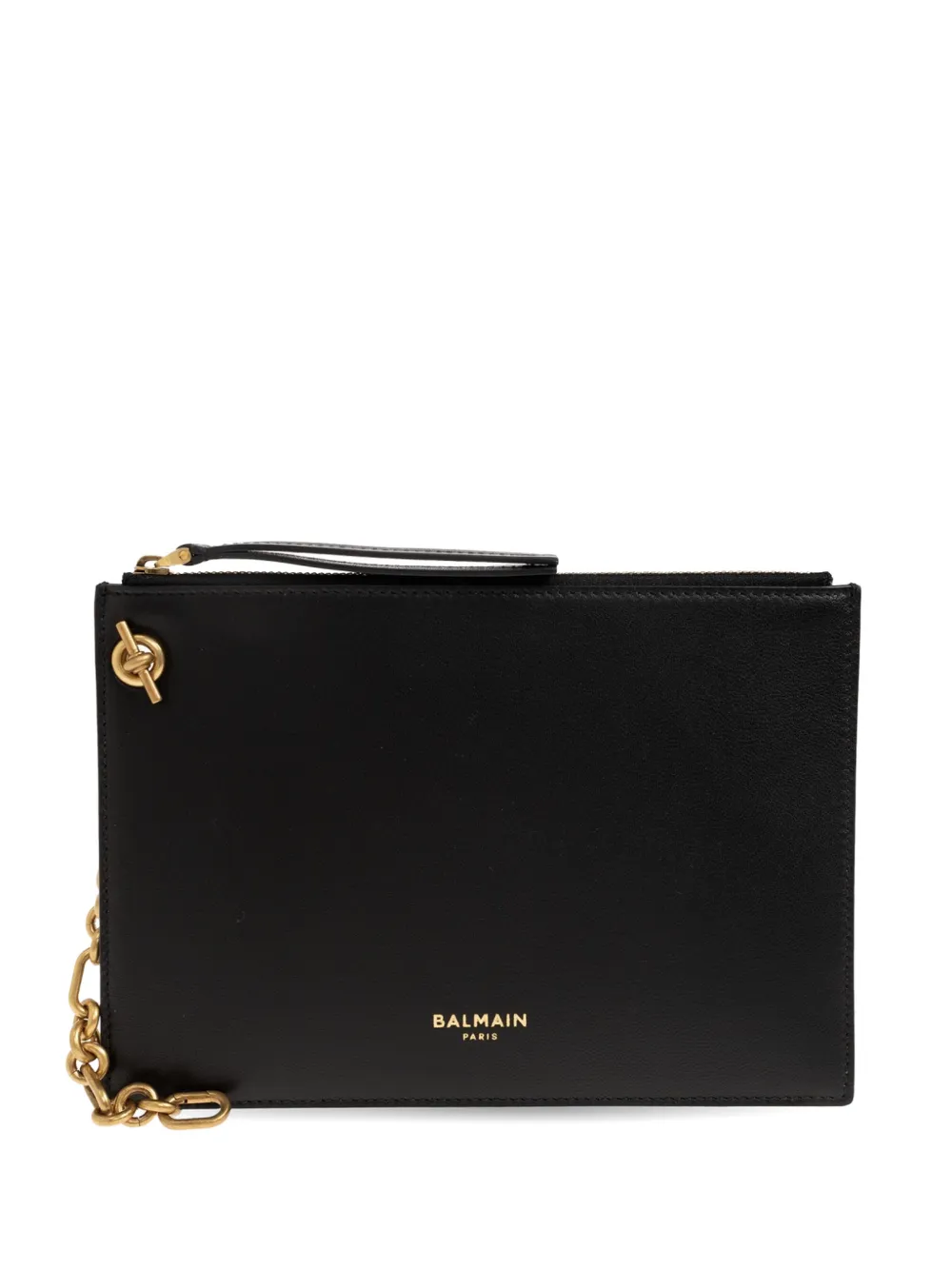 Balmain Pulse Kartenetui aus Glattleder - Schwarz