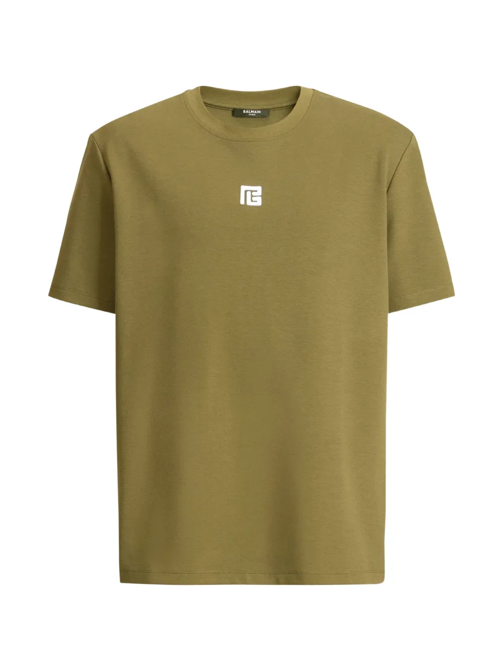 Balmain T-shirt with embroidered logo - Verde