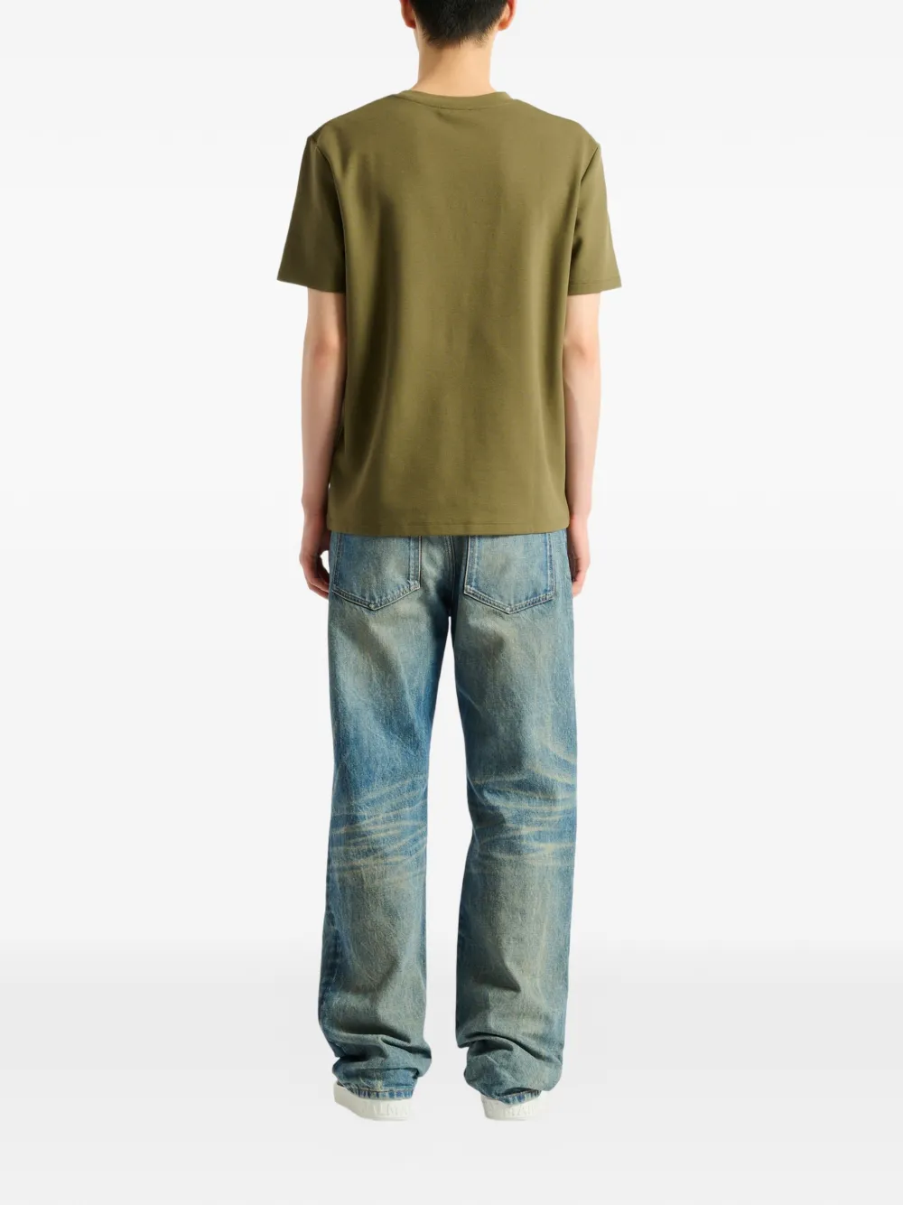 Balmain T-shirt met geborduurd logo Groen