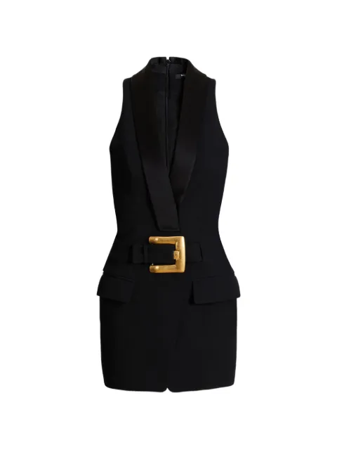 Balmain vestido corto con cinturón
