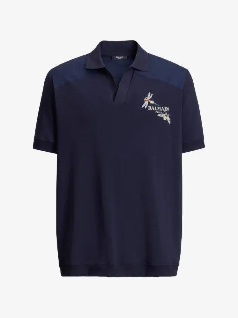 Balmain embroidered Balmain Insect polo