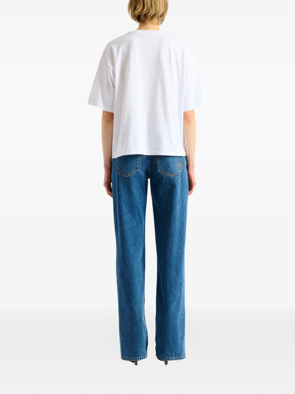 Balmain Printed Flower T-shirt In White