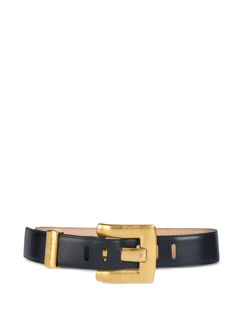 Balmain Anthem calfskin-leather belt - Nero