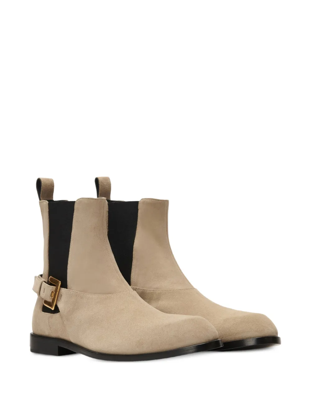 Balmain Anthem Chelsea laarzen van suède leer Beige