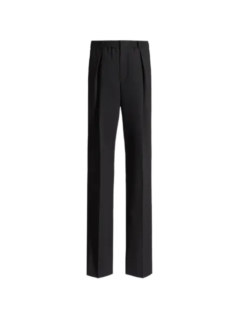 Balmain 밴딩 웨이스트 울 팬츠