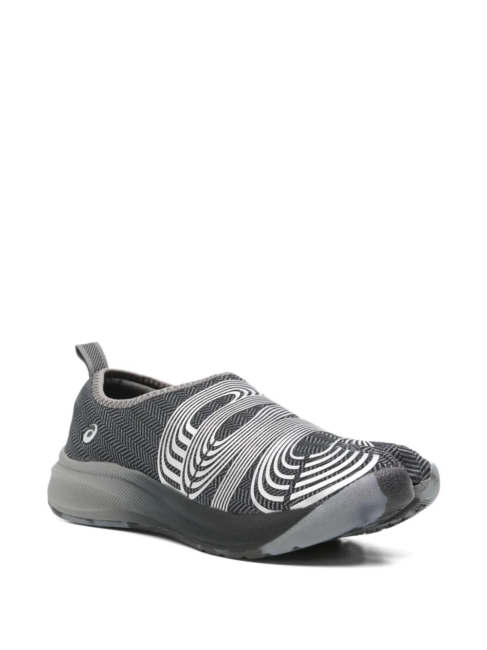 ASICS x Kiko Kostadinov Lyasa FF split-toe graphic-print sneakers Grijs
