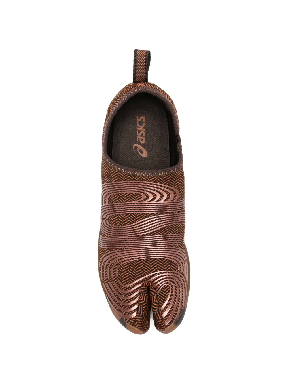 ASICS Lyasa FF sneakers met gespleten neus Bruin