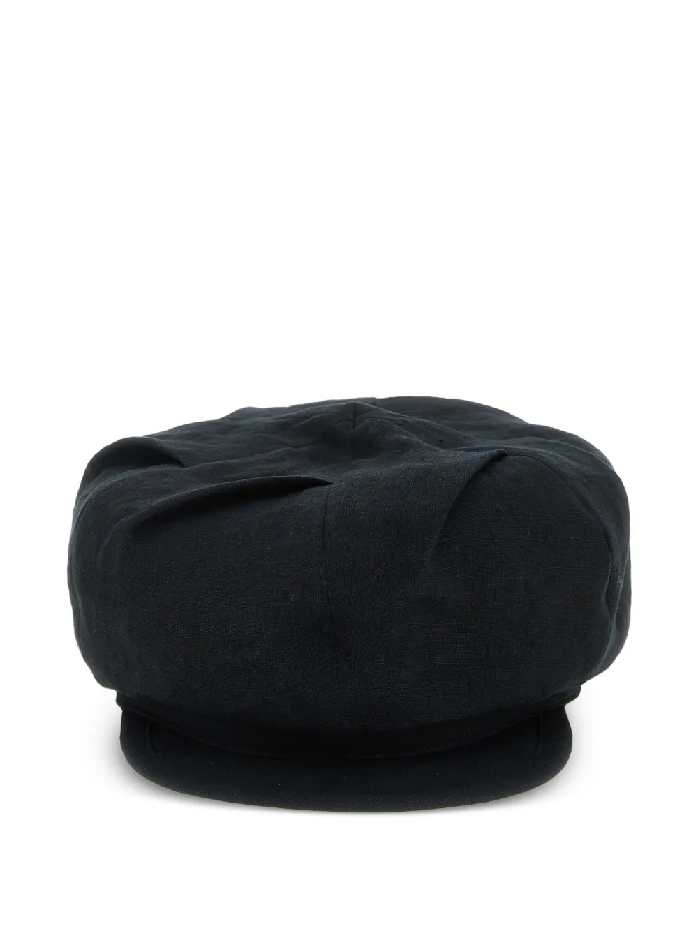 Yohji Yamamoto Tuck Casquette linen cap - Schwarz