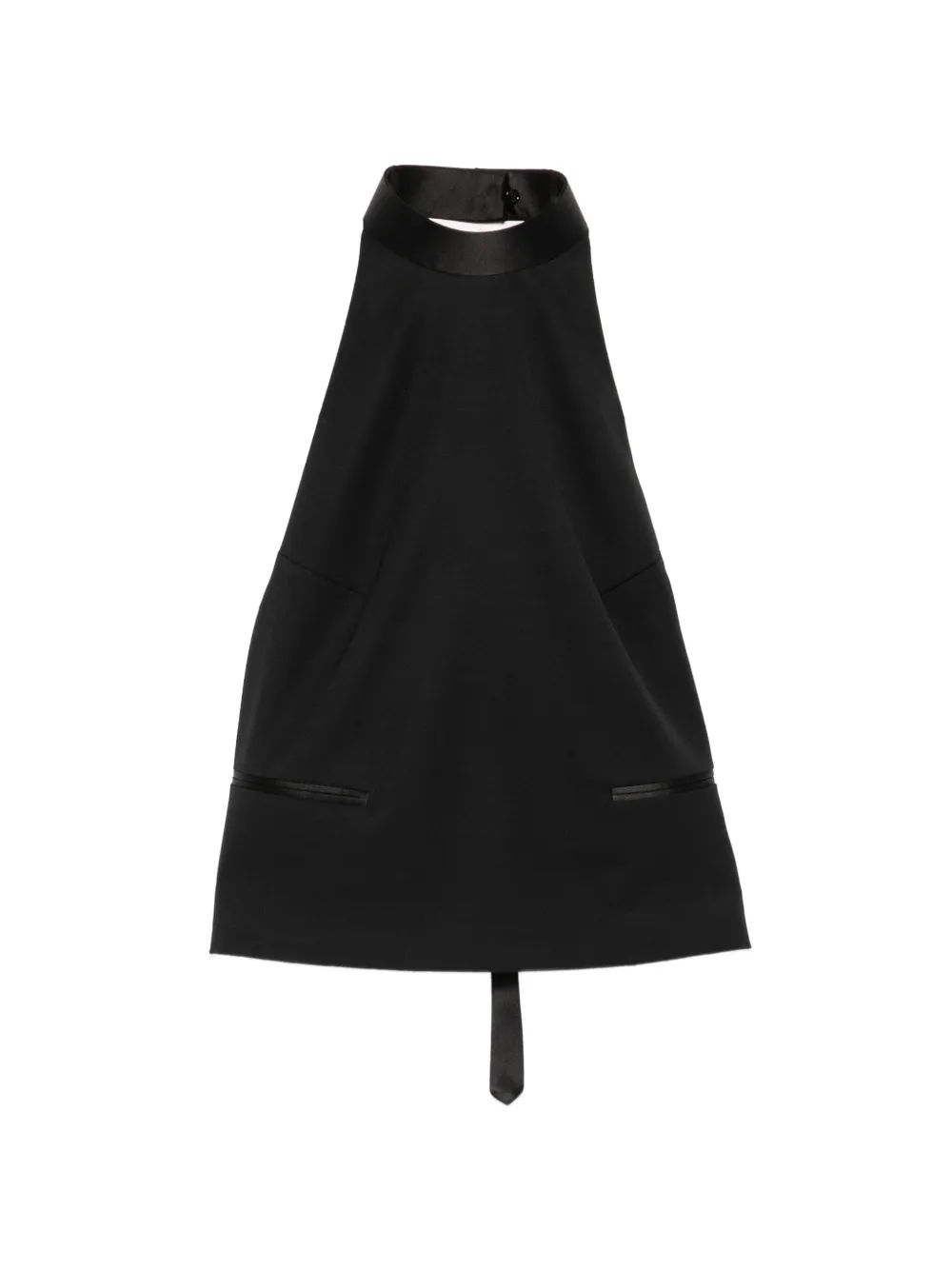 Alexander McQueen halterneck backless top - Black