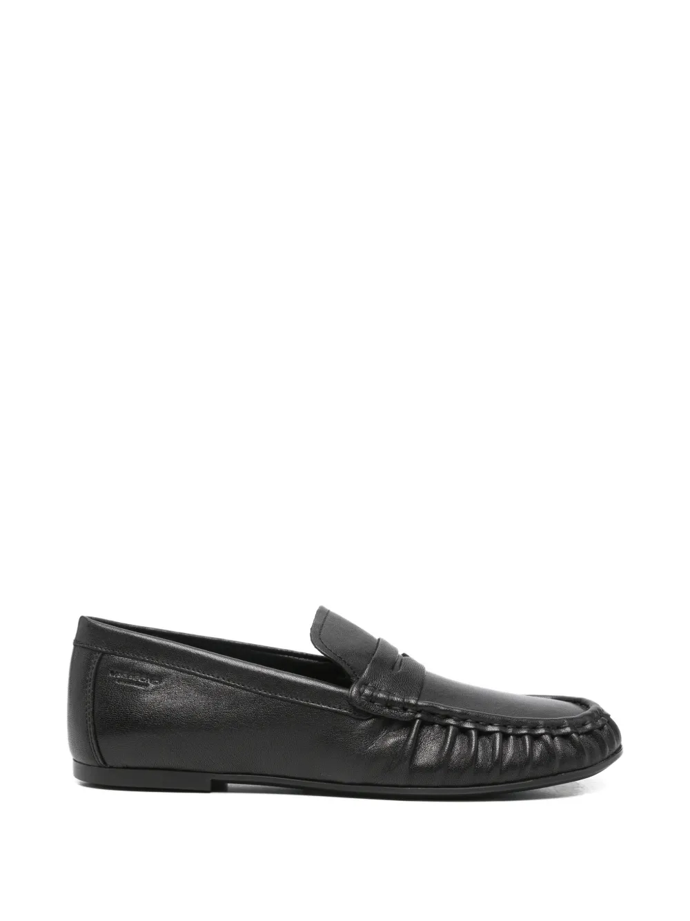 VAGABOND Aleya ruched-detail penny loafers - Schwarz