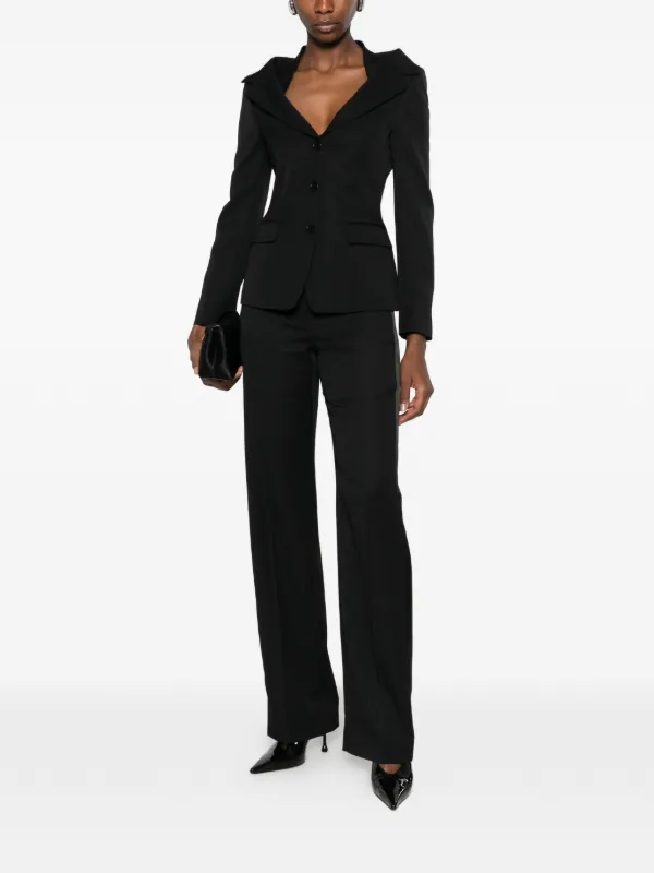 Alexander McQueen off-shoulder Blazer | Black | FARFETCH JO
