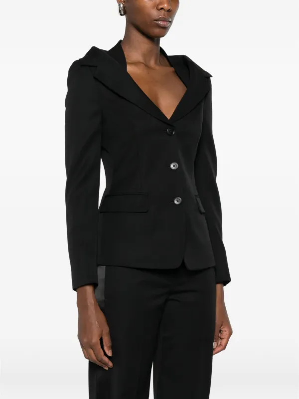 Alexander McQueen off-shoulder Blazer | Black | FARFETCH JO
