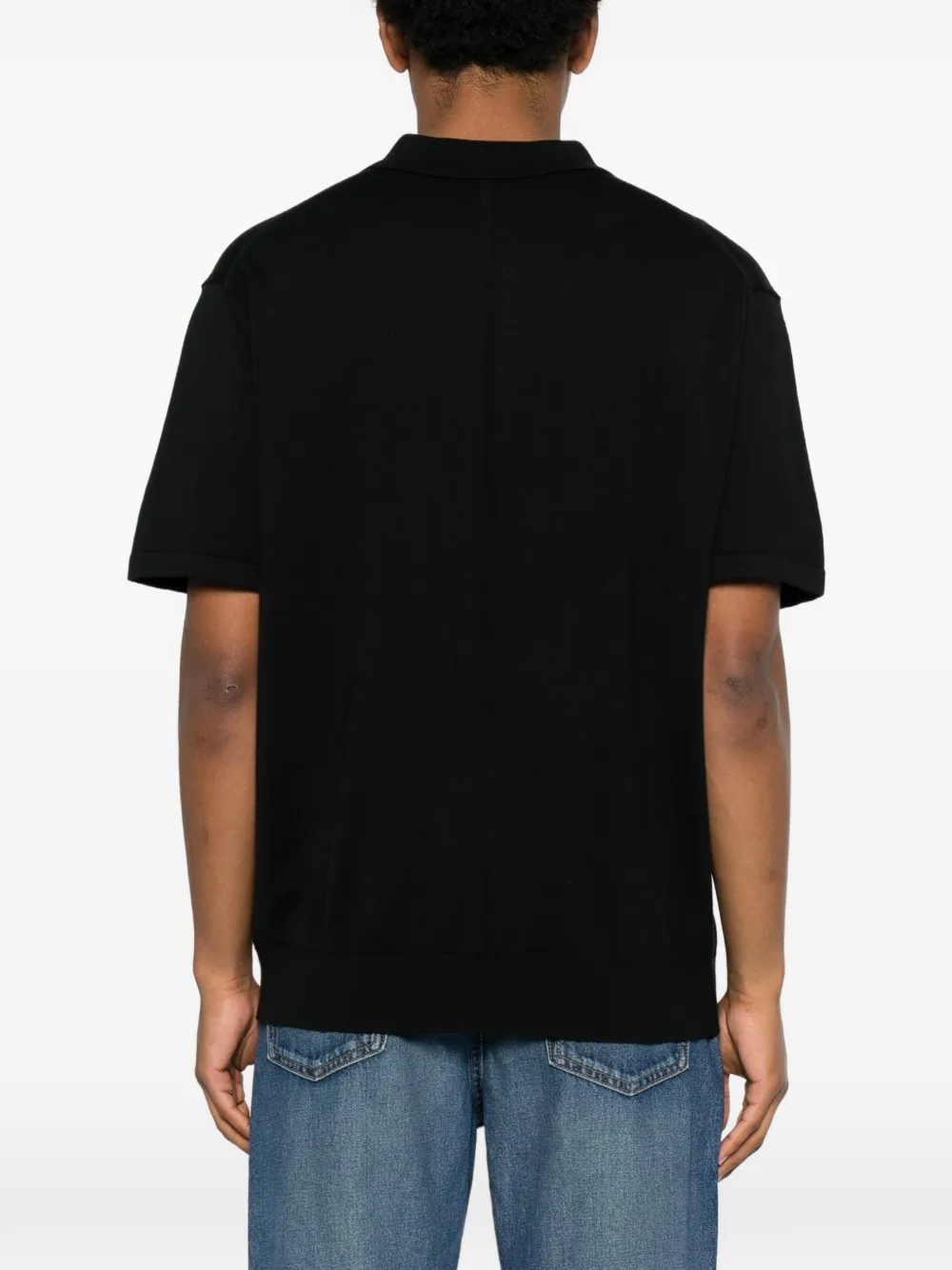 Calvin Klein Poloshirt met geborduurd logo en korte mouwen Zwart