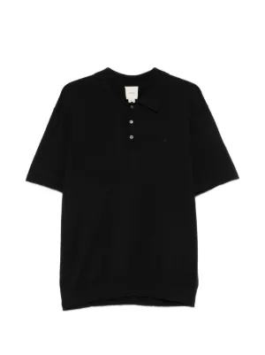 Karl Lagerfeld Camisa Polo K/Signature De Algodão | Preto
