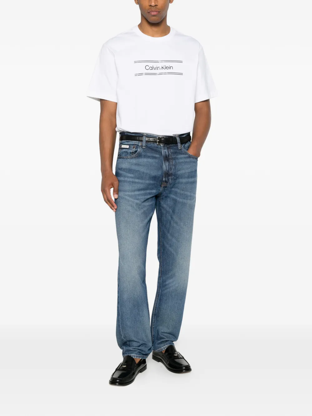Calvin Klein T-shirt met logoprint Wit