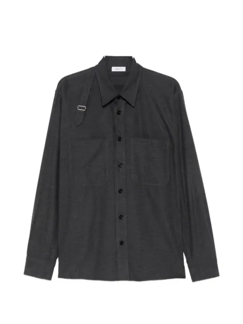 Alexander McQueen harness-detail patch-pocket overshirt