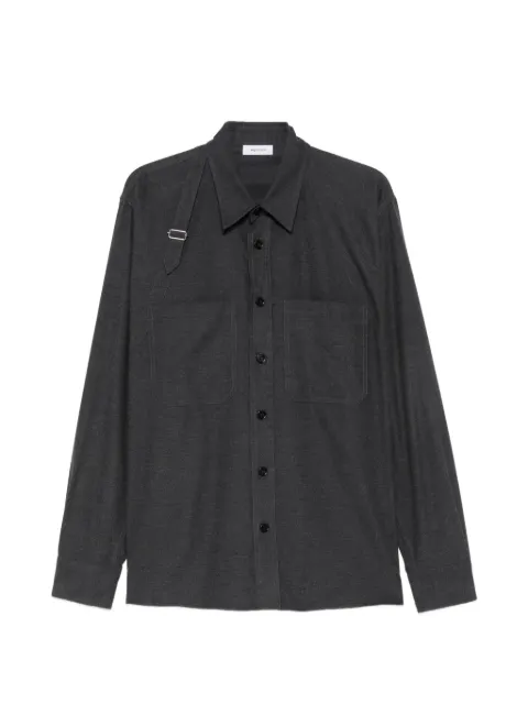 Alexander McQueen harness-detail patch-pocket overshirt