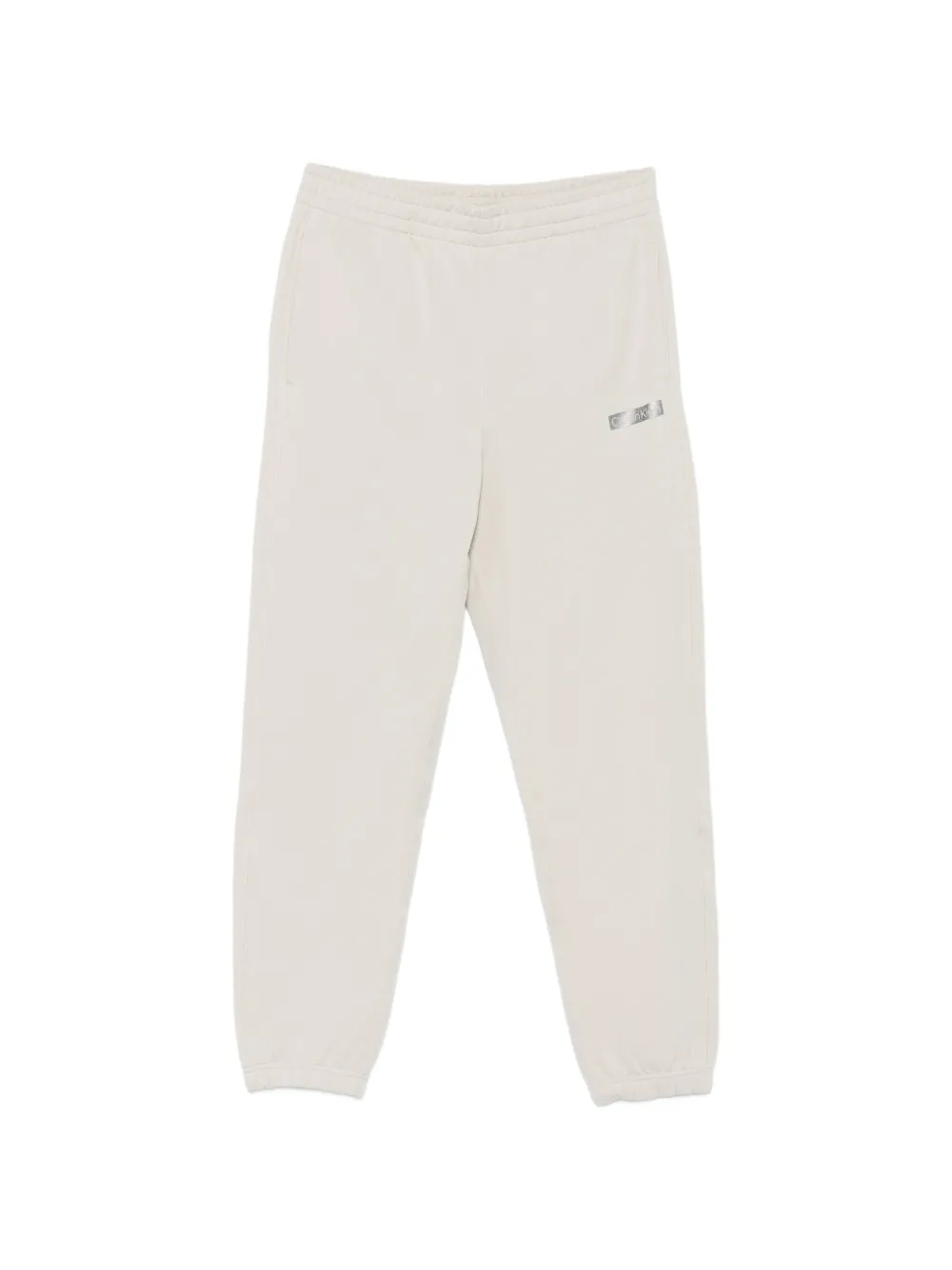 Calvin Klein logo-patch track pants - Grau