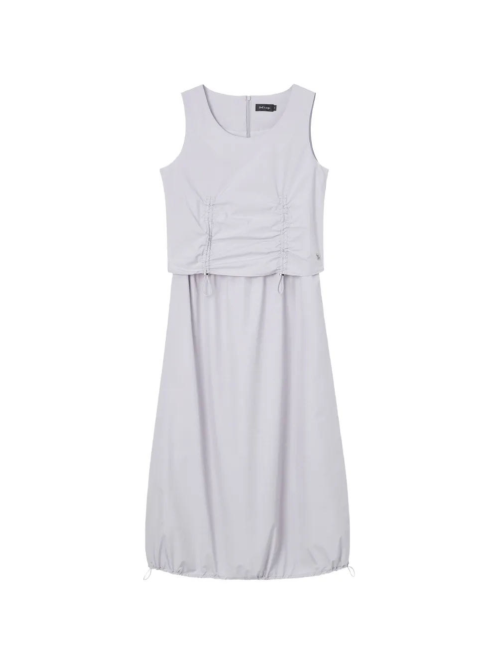 tout a coup ruched drawstring-hem maxi dress - Violett