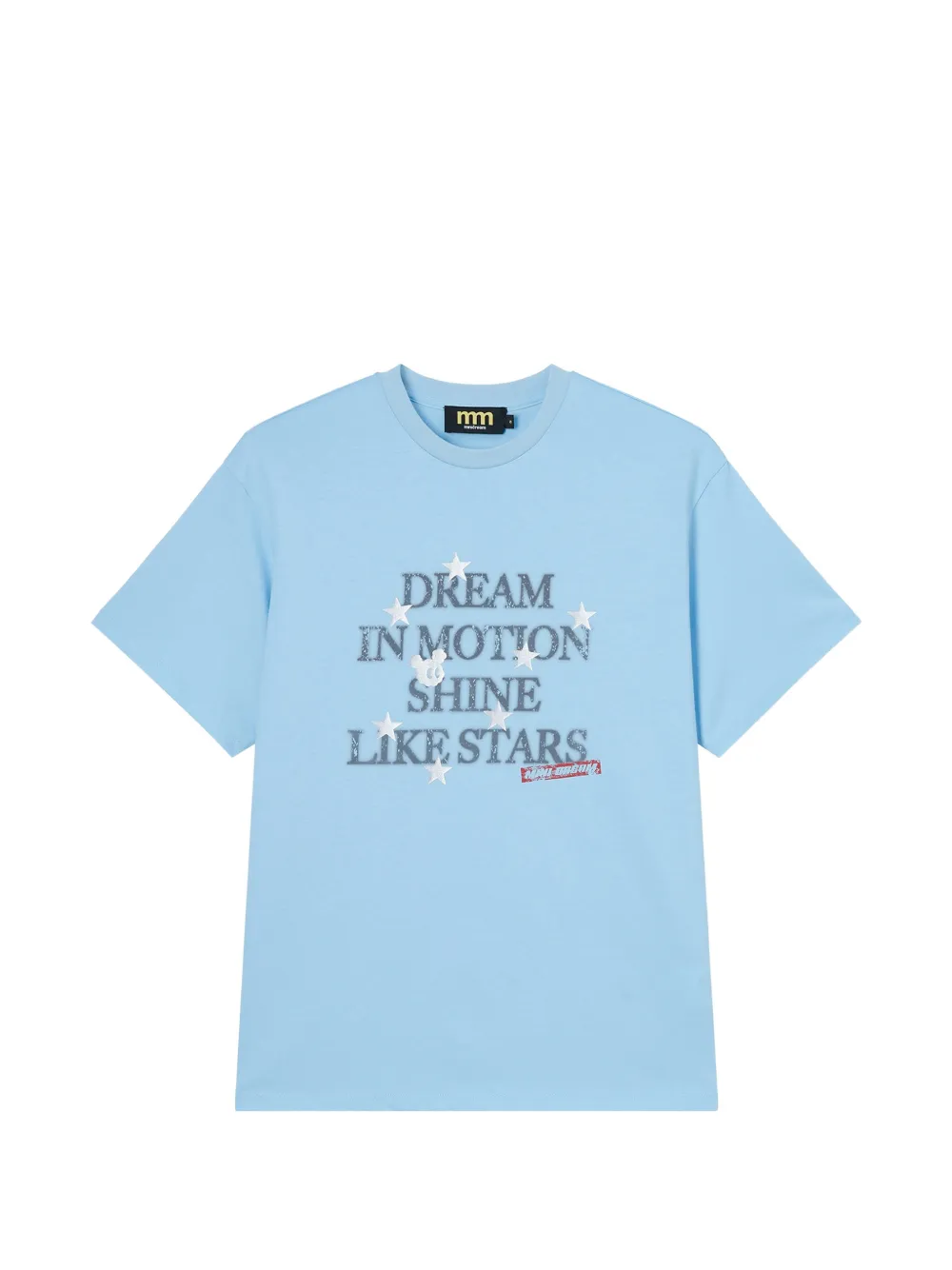 Mini Cream slogan-print T-shirt