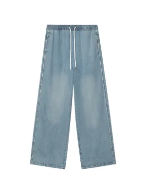 b+ab faded-effect wide-leg Denim Jeans | Blue | FARFETCH
