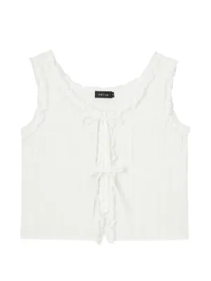 Tout a Coup レイヤード ラッフルトップ | グレー | FARFETCH JP