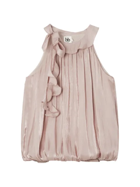 b+ab ruffled-trim halterneck blouse