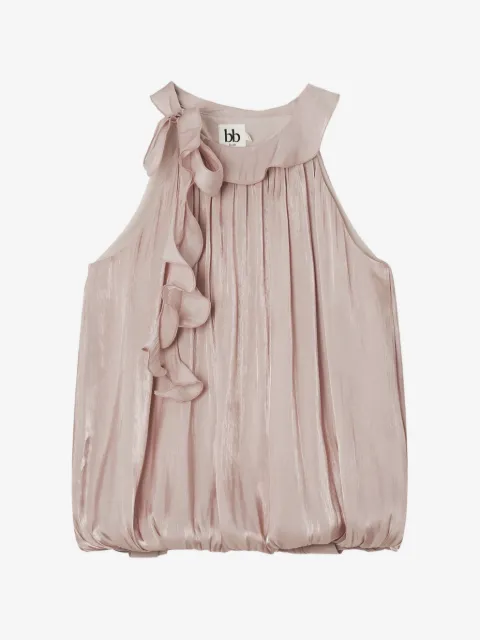 b+ab ruffled-trim halterneck blouse