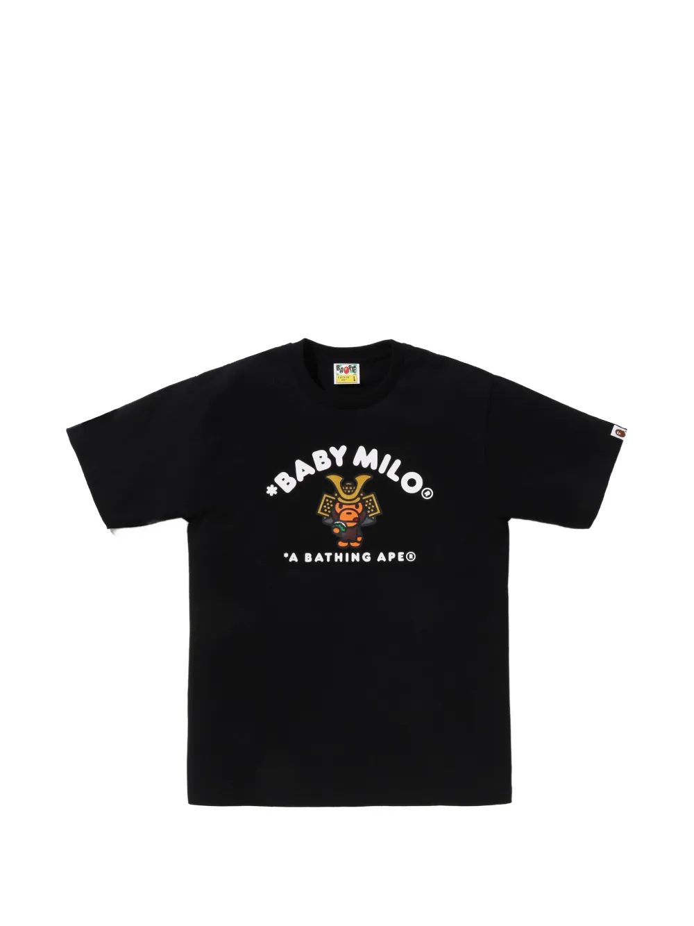 A BATHING APE® Kabuto Baby Milo graphic-print cotton T-shirt - Nero