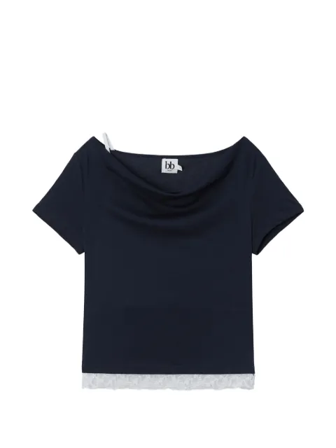 b+ab playera con ribete de encaje
