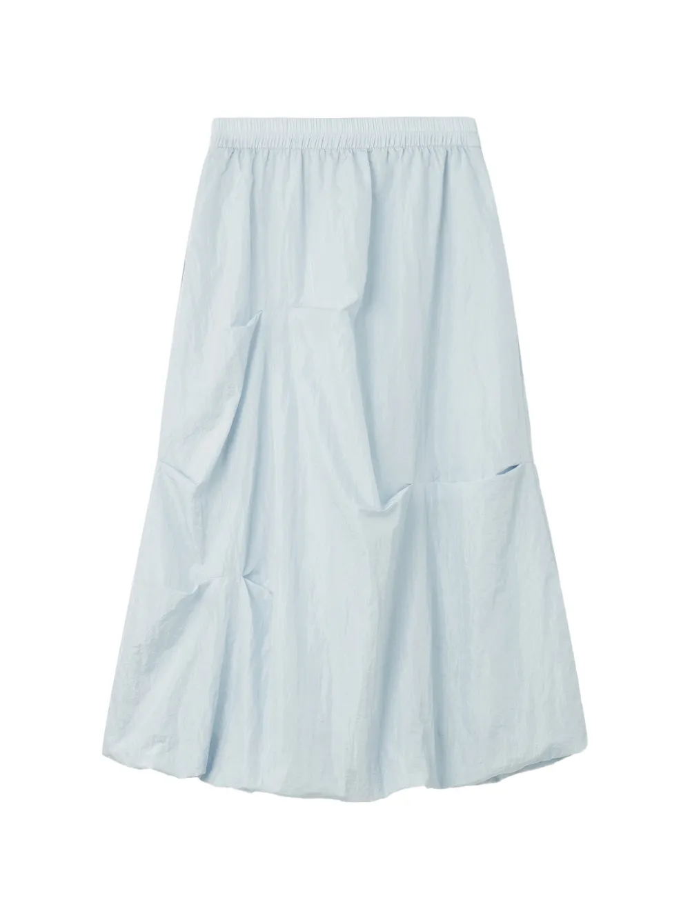 b+ab elasticated-waist balloon midi skirt - Blu