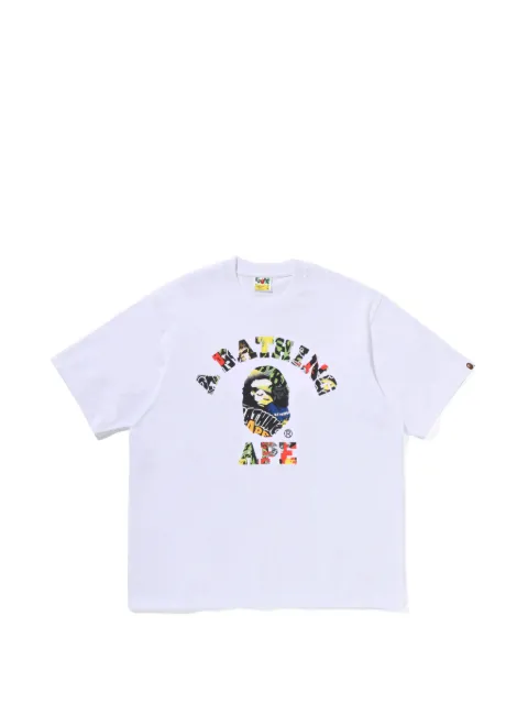 A BATHING APE® Multi Logo College short-sleeve cotton T-shirt