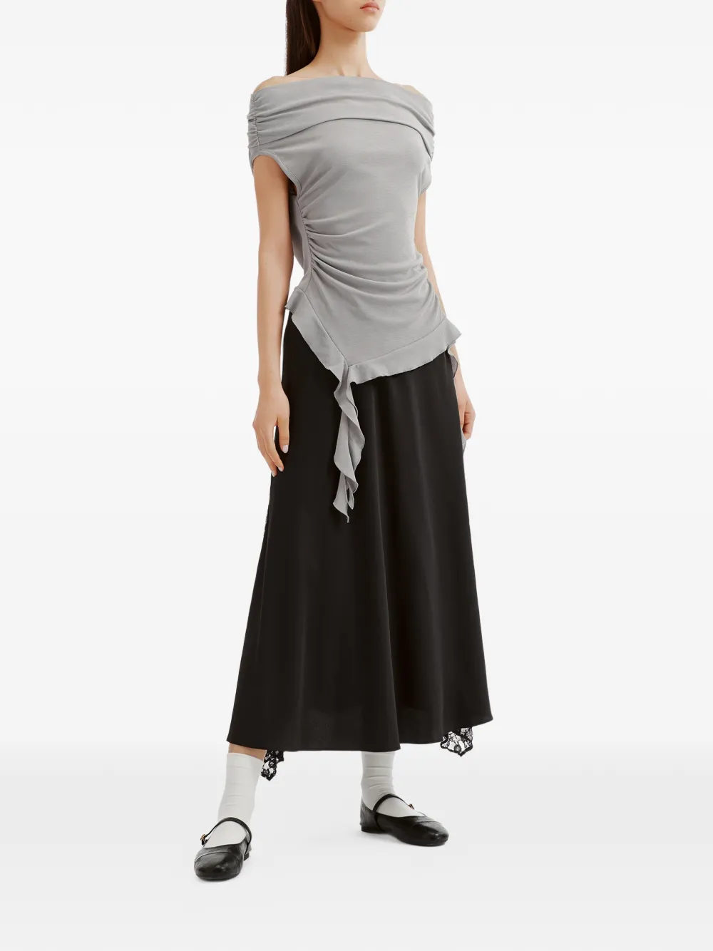 tout a coup Asymmetrische rok Zwart