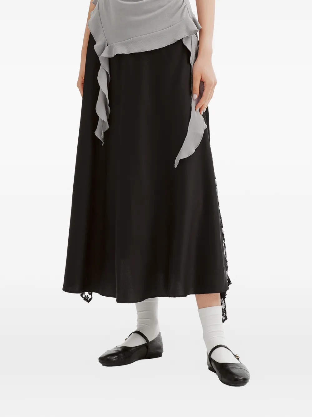 tout a coup Asymmetrische rok Zwart