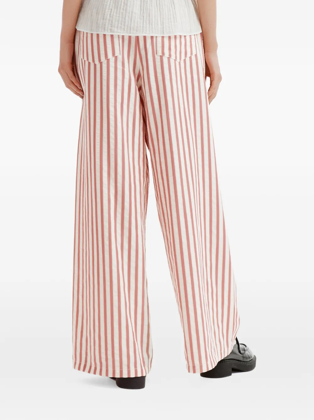 b+ab Gestreepte broek Roze