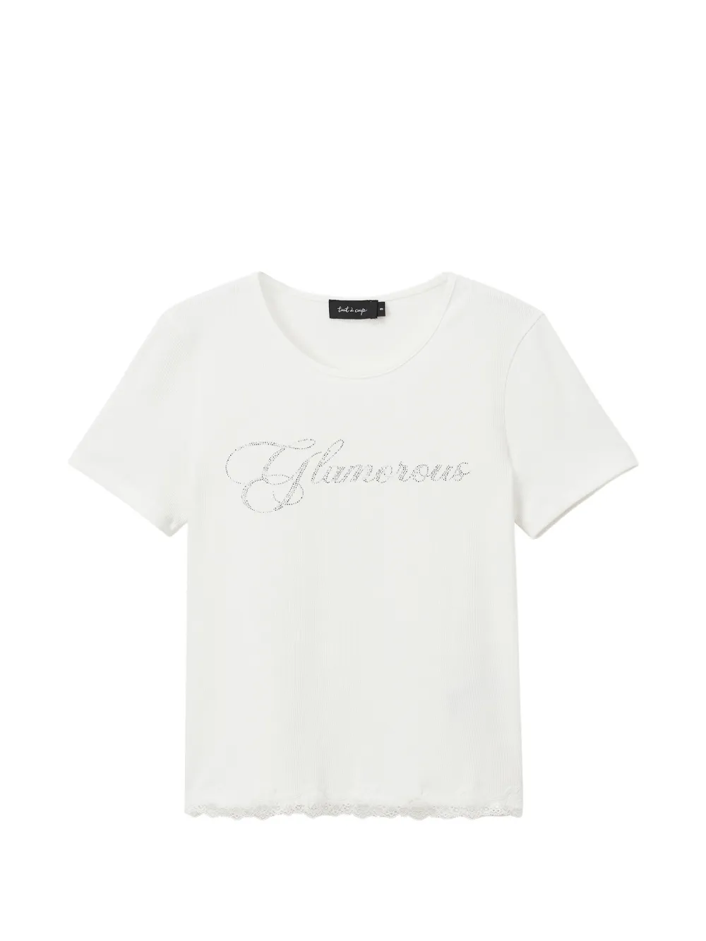 tout a coup lace-trim T-shirt