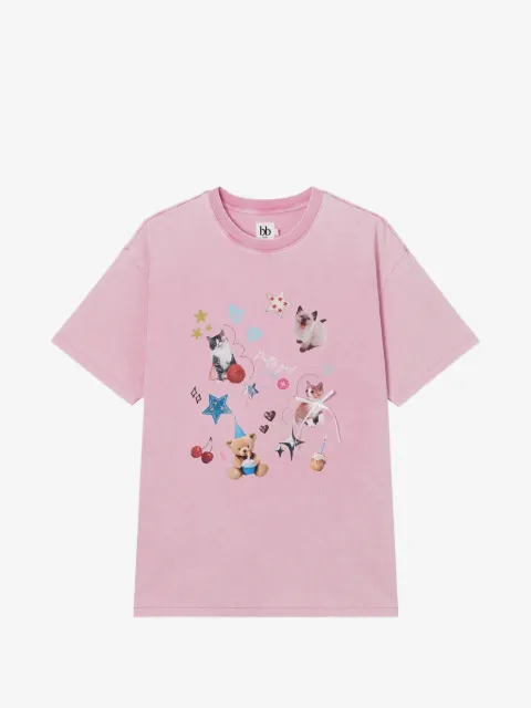b+ab playera con estampado gráfico