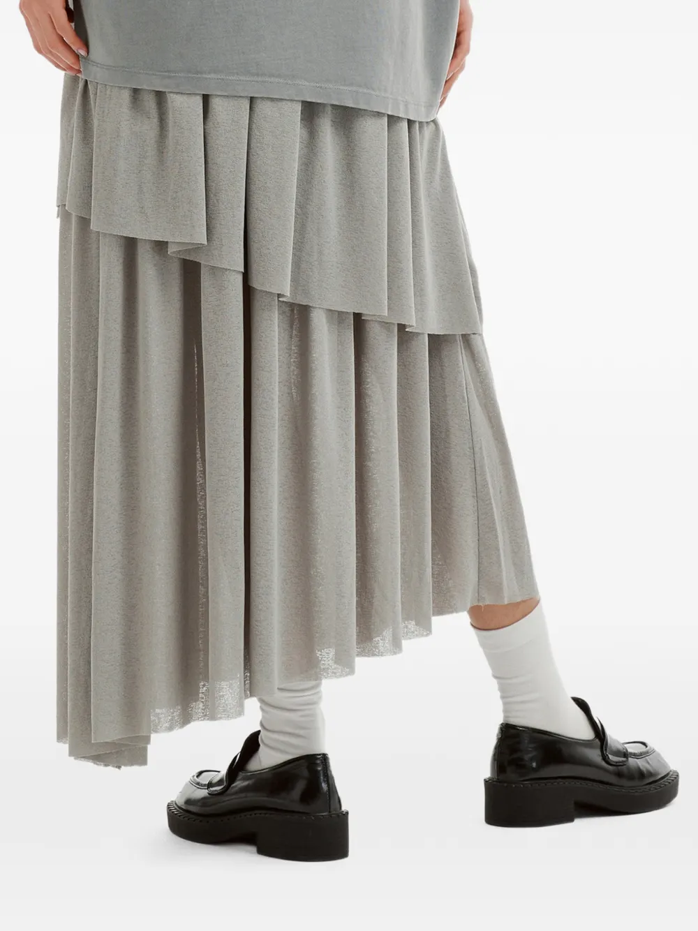 b+ab Asymmetrische midi-rok Grijs