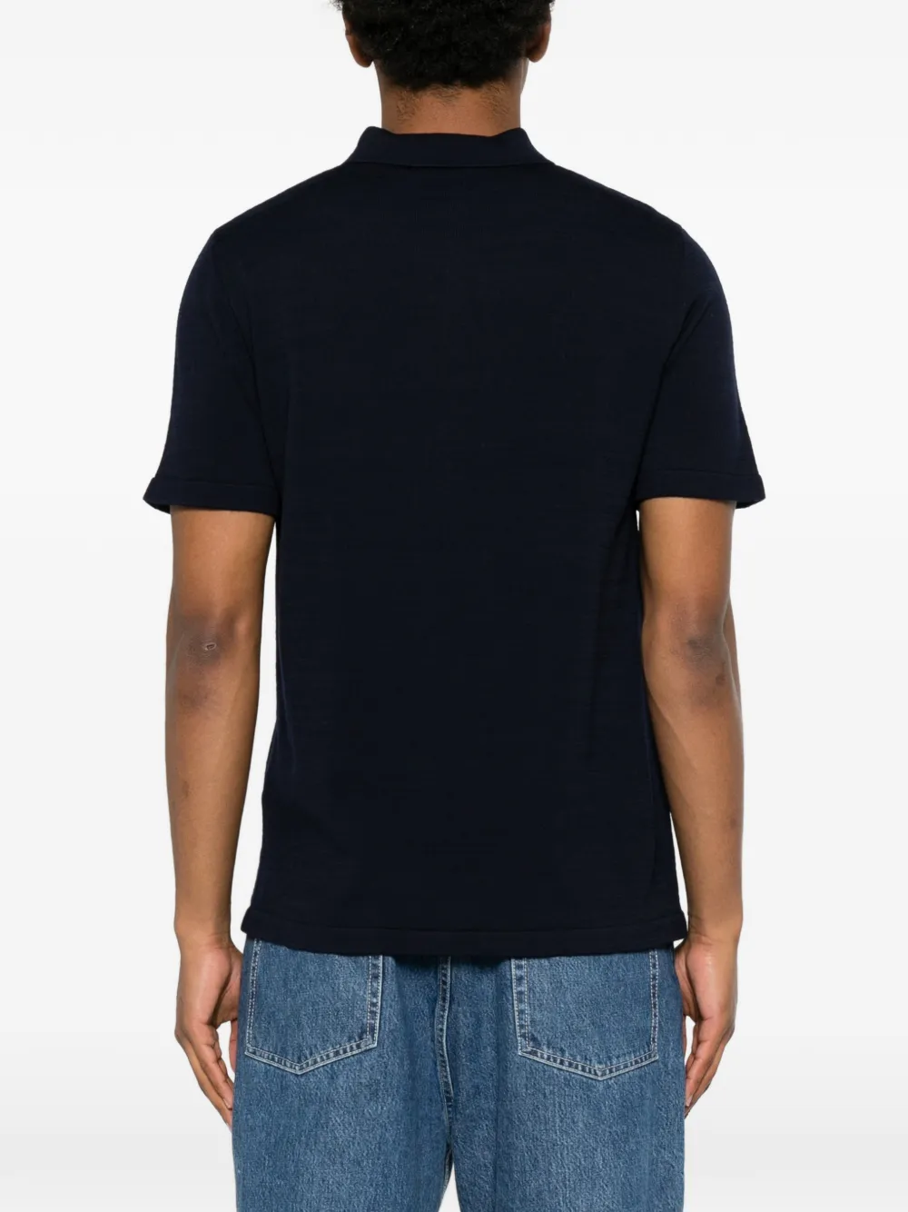 A.P.C. Gide poloshirt met geborduurd logo en borstzak Blauw