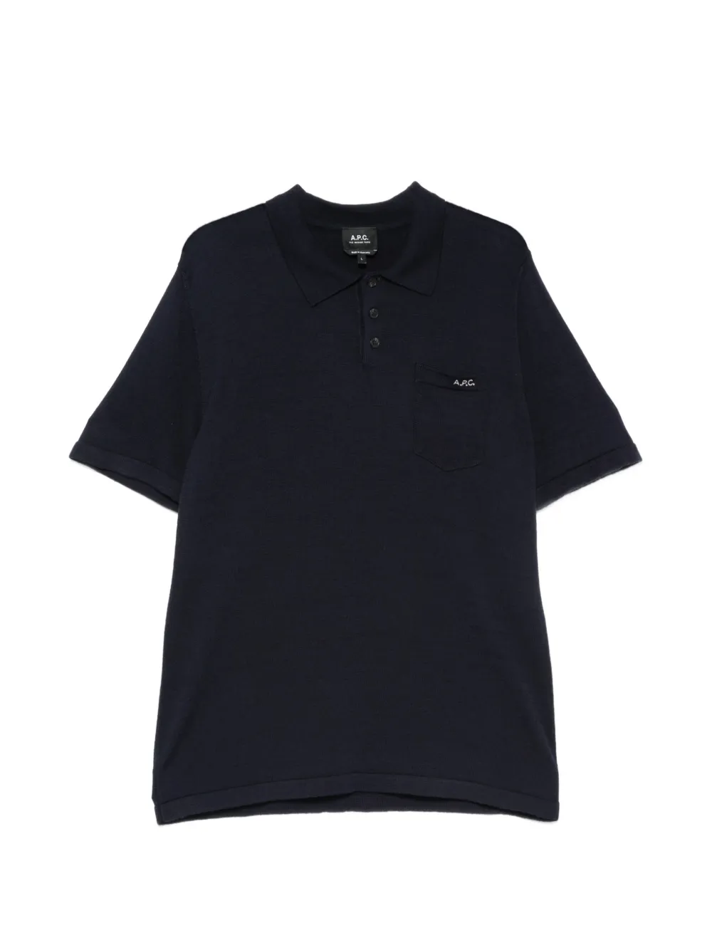 A.P.C. Gide logo-embroidered chest-pocket polo shirt - Blu