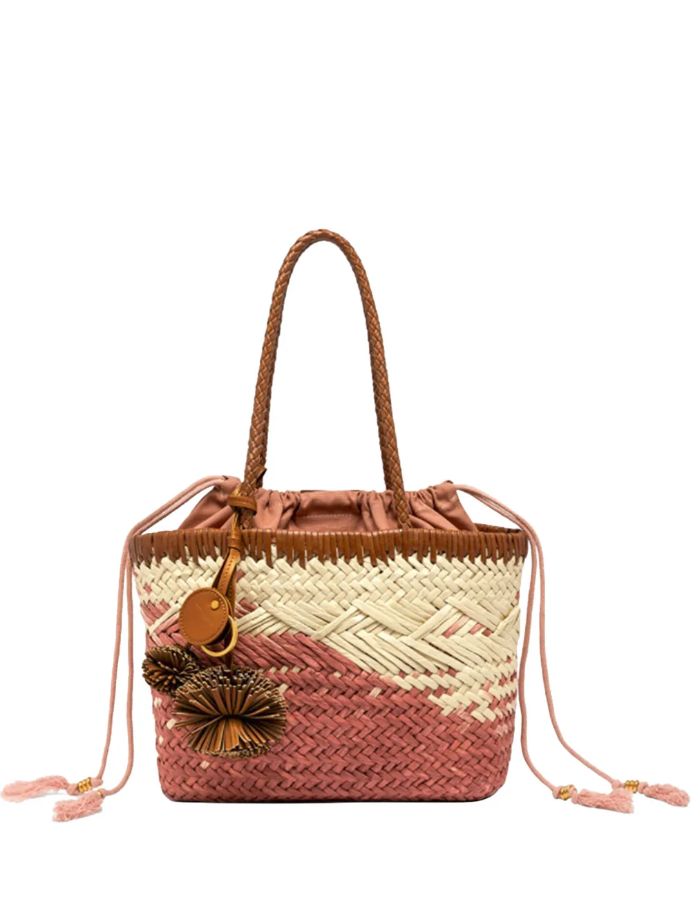 GIANNI CHIARINI woven-design drawstring tote bag - Toni neutri