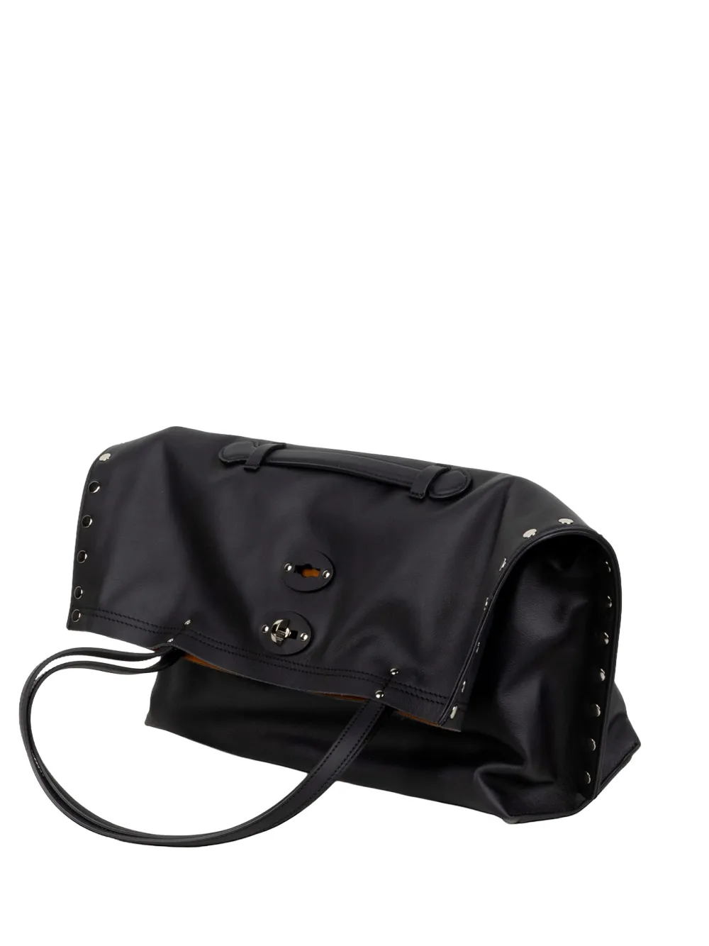 Zanellato medium A'spasso leather tote bag - Nero