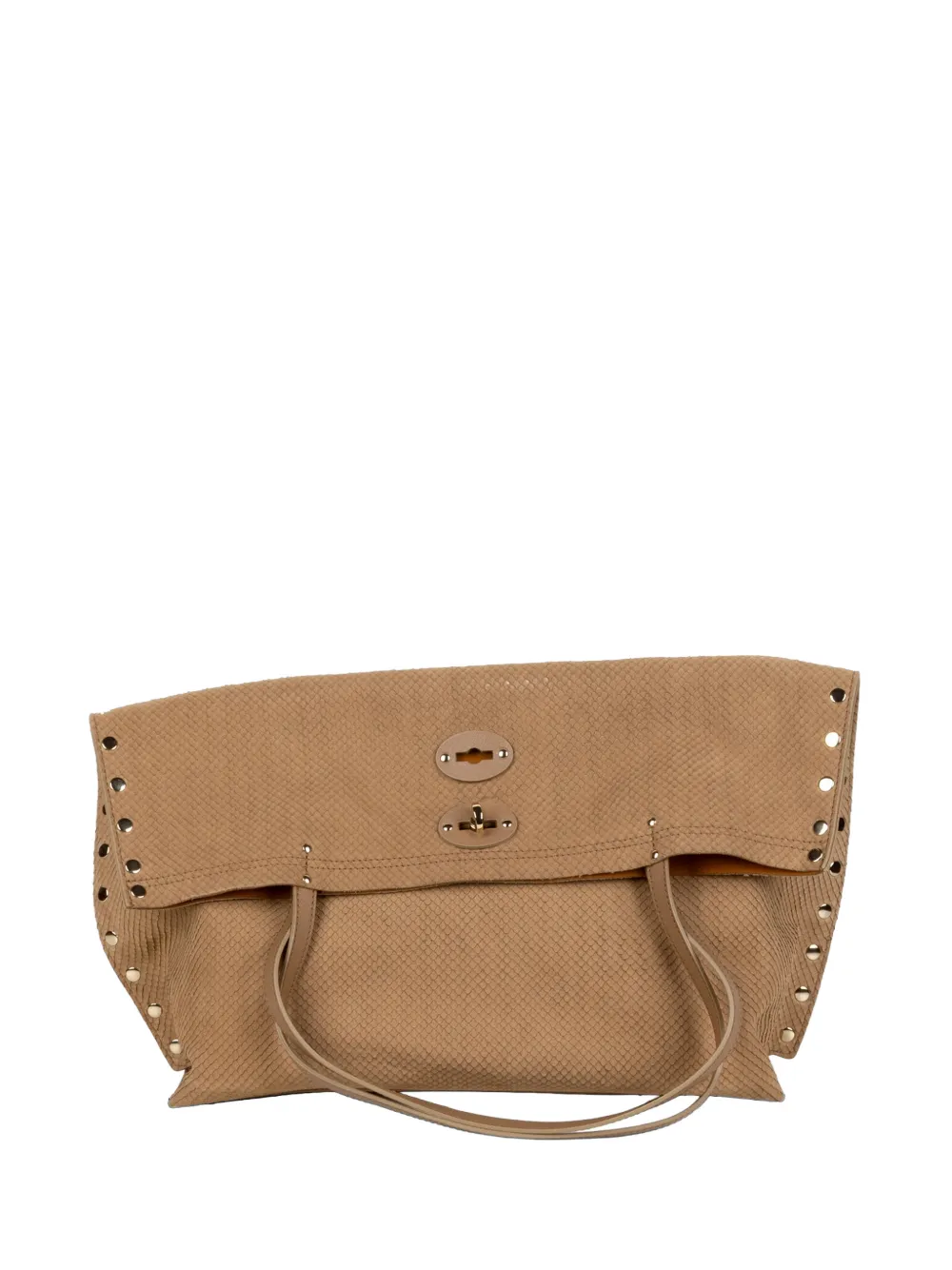 Zanellato medium A'Spasso stud-embellished tote bag - Marrone