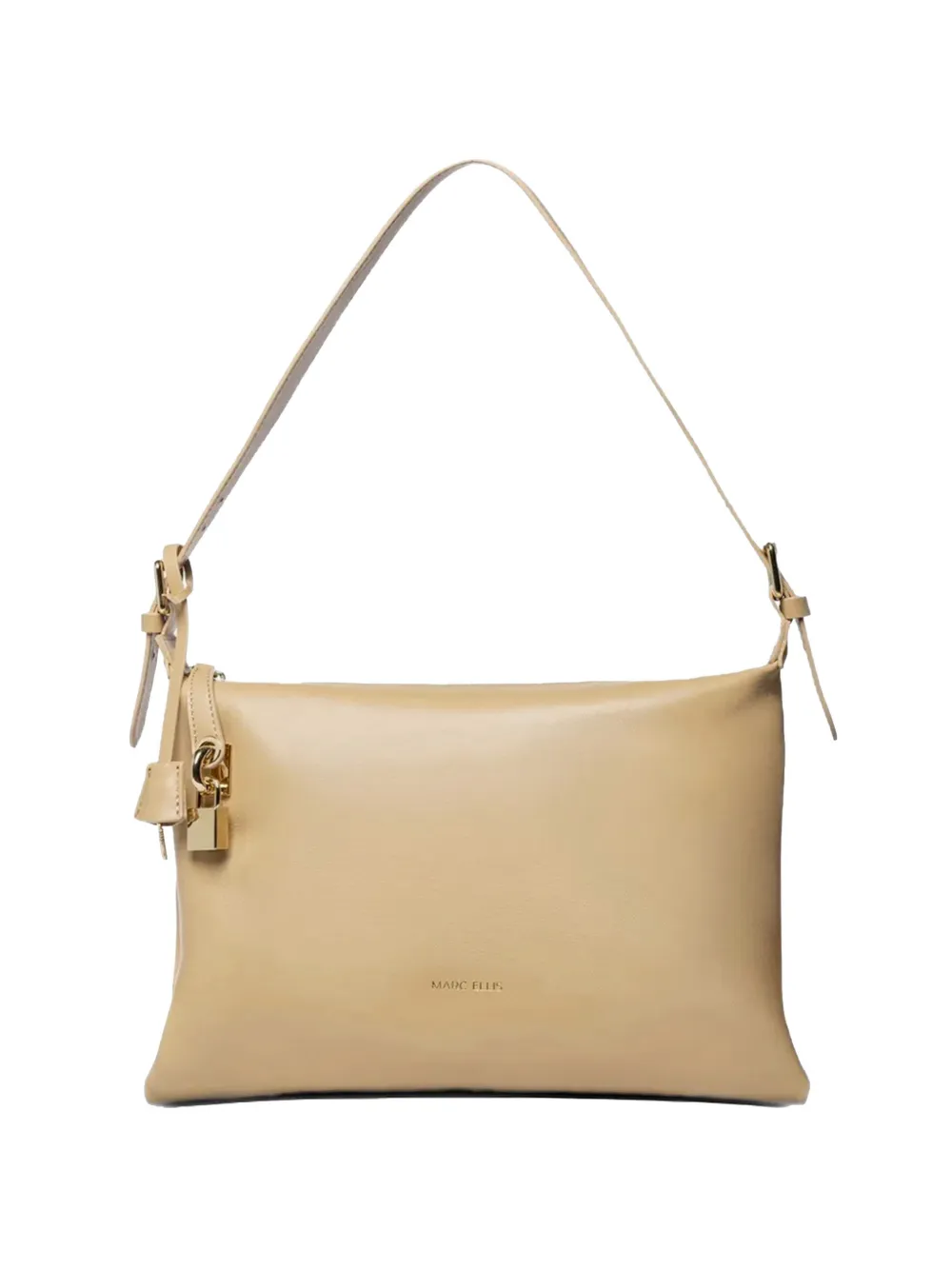Marc Ellis medium Nevada buckle-strap clutch bag - Toni neutri