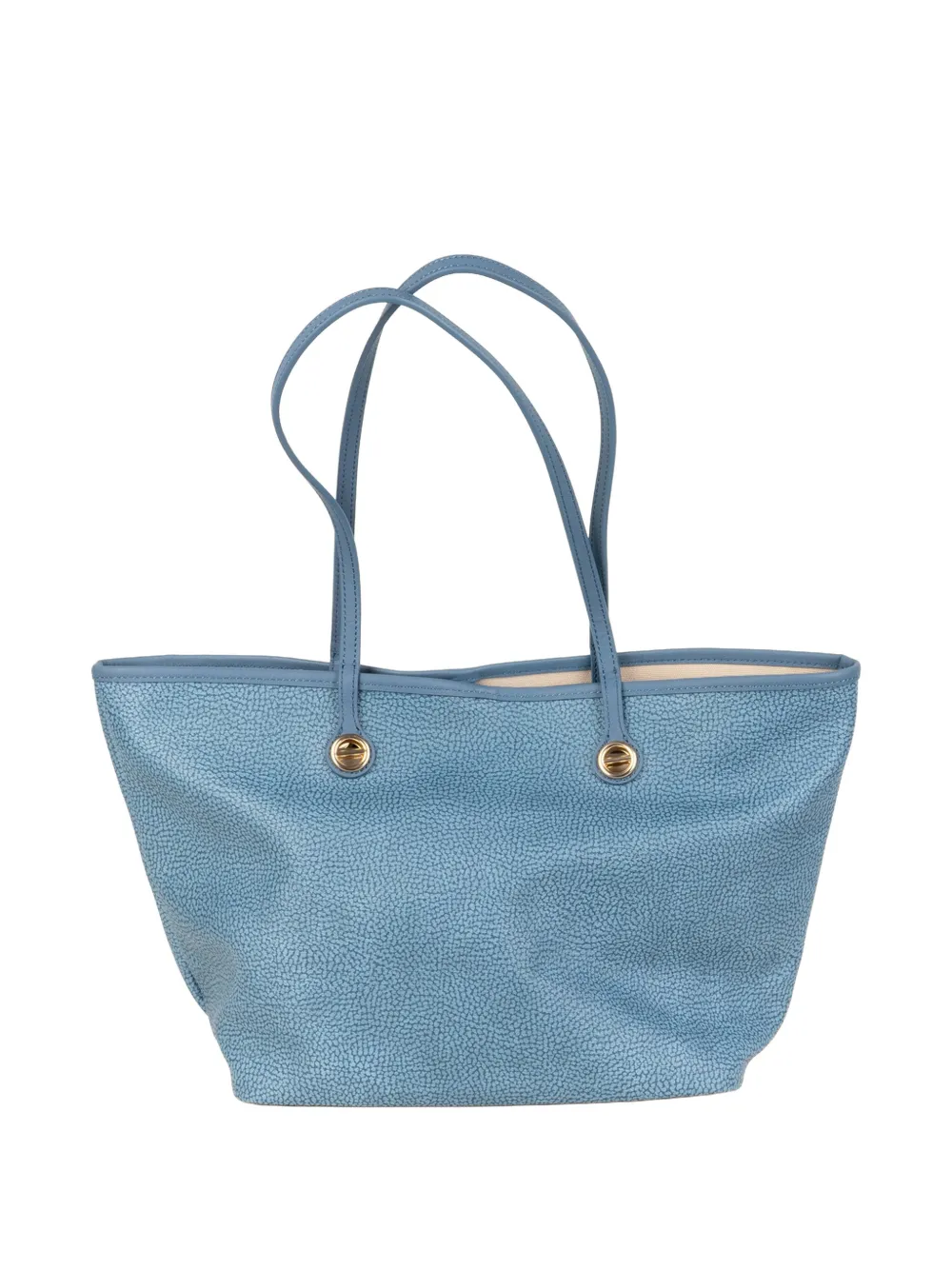  Borbonese Bolso Shopper O.p. Texturizado - Azul 