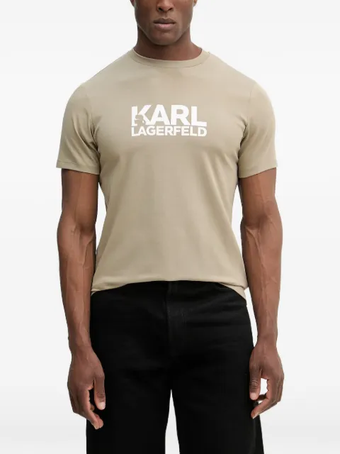 Karl Lagerfeld playera manga corta con logo estampado