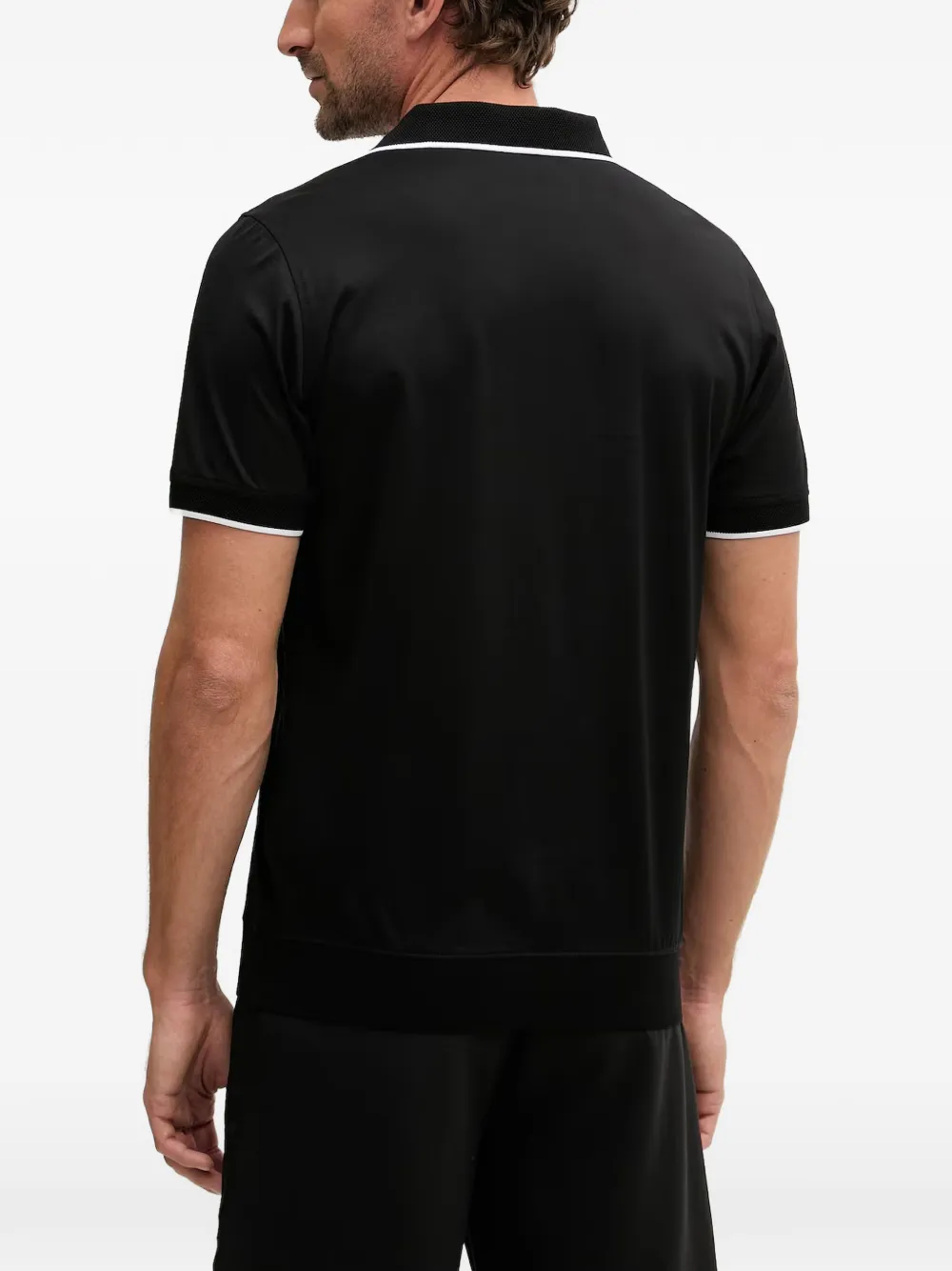 Karl Lagerfeld Poloshirt met logodetail Zwart