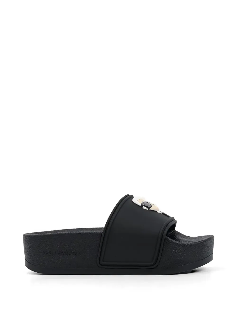 Karl Lagerfeld platform slides - Schwarz
