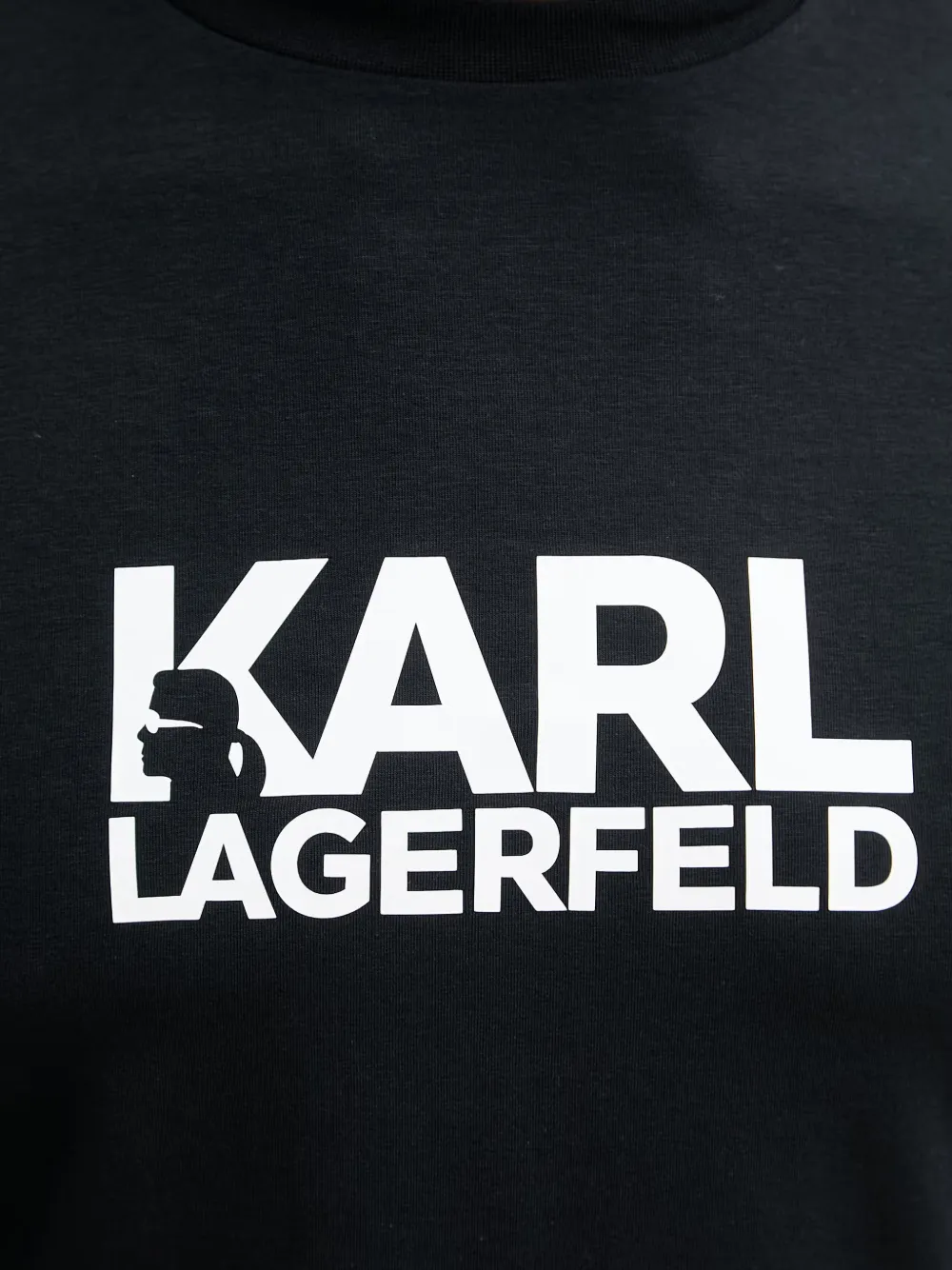 Karl Lagerfeld T-shirt met logoprint Zwart